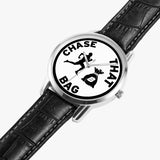 ''Chase that bag'' (Black logo) [White face] Instafamous Quartz watch