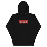 Sup.CTB Black (Red/White logo) [Embroidered] Unisex Hoodie