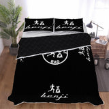 "Original Benji" Black (White logo) Polyester Quilt Bed Sets