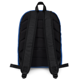 "Multi Benji" Bleu (White logo) Backpack W/Front pouch