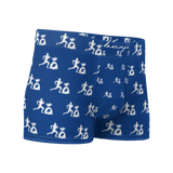 "Run it up print/ Benji" Blue (White logo) Boxer Briefs