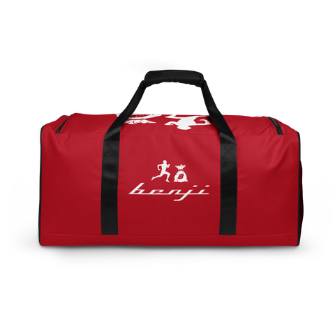 "Original Benji" Red (White logo) Gym/Duffle bag