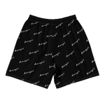 "Benji Stacked" Black (White Logo) Men's Shorts