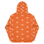 "Run It Up Stacked Benji" Orange (White logo) Hoodie