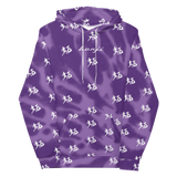 "Run It Up Stacked Benji" Purple Tie Dye (White logo) Hoodie