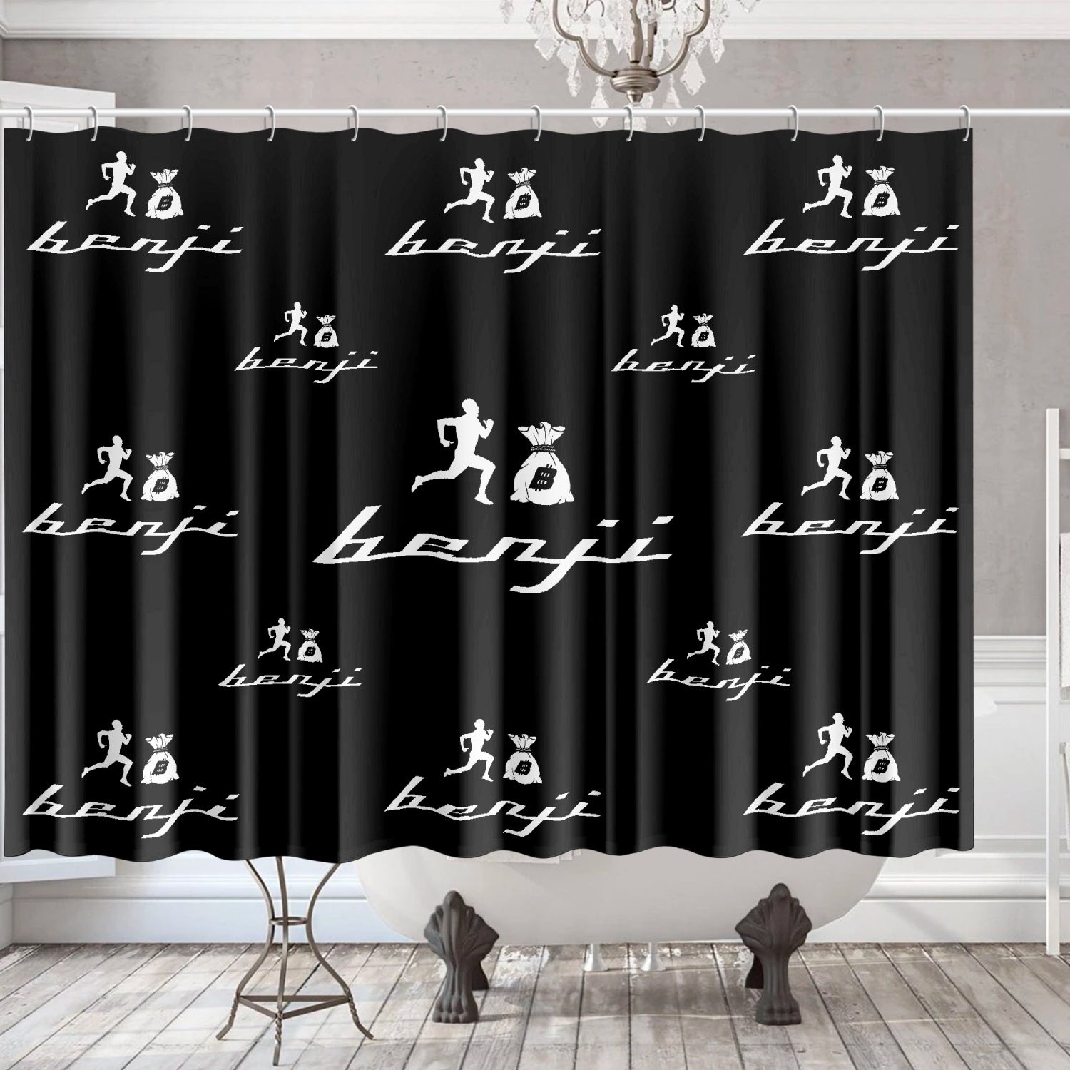 Crock's Look Black And White Shower Curtain by Ben Yassa - Pixels