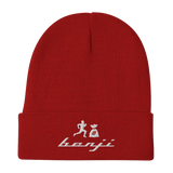 "Original Benji" Red (White logo) Embroidered Beanie