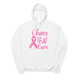 Original White "Chase That Cure" (Pink/White outline) logo Unisex hoodie