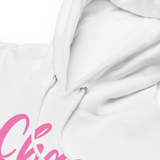 Original White "Chase That Cure" (Pink/White outline) logo Unisex hoodie