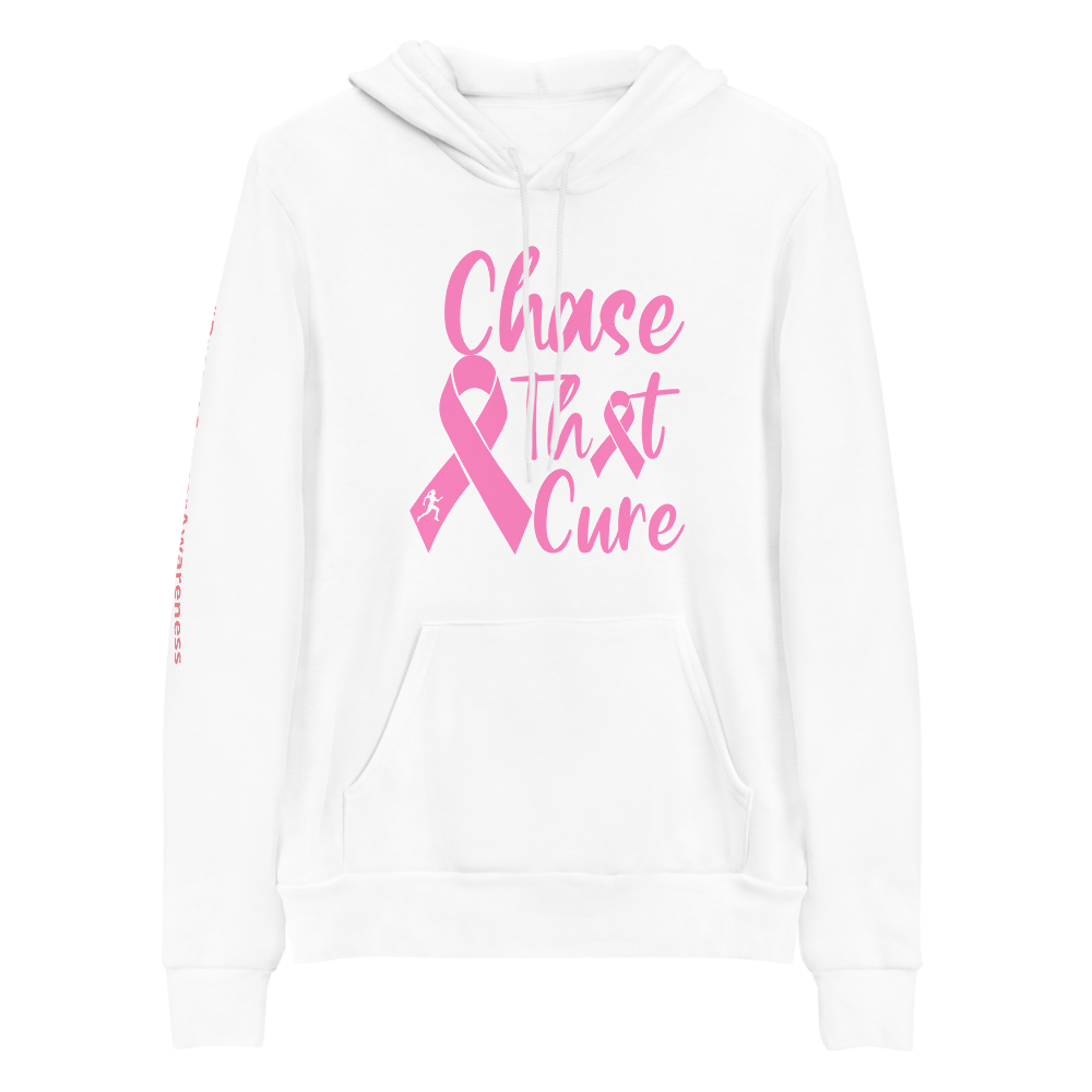 Chase that cure Grey (Pink logo W/ White trim) Unisex sweatshirt