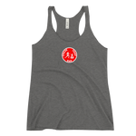 "W. CTB cir" Grey (Red logo) Racerback Tanktop